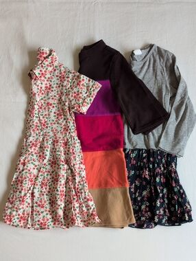 Lot of 3 Baby Gap Toddler Girls Everyday Knit Jersey Casual Dresses 4T